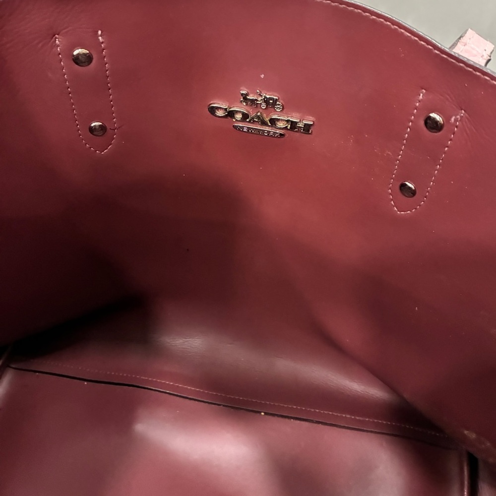 Coach Pink Women's tote Bag-preowned - Picture 8 of 13